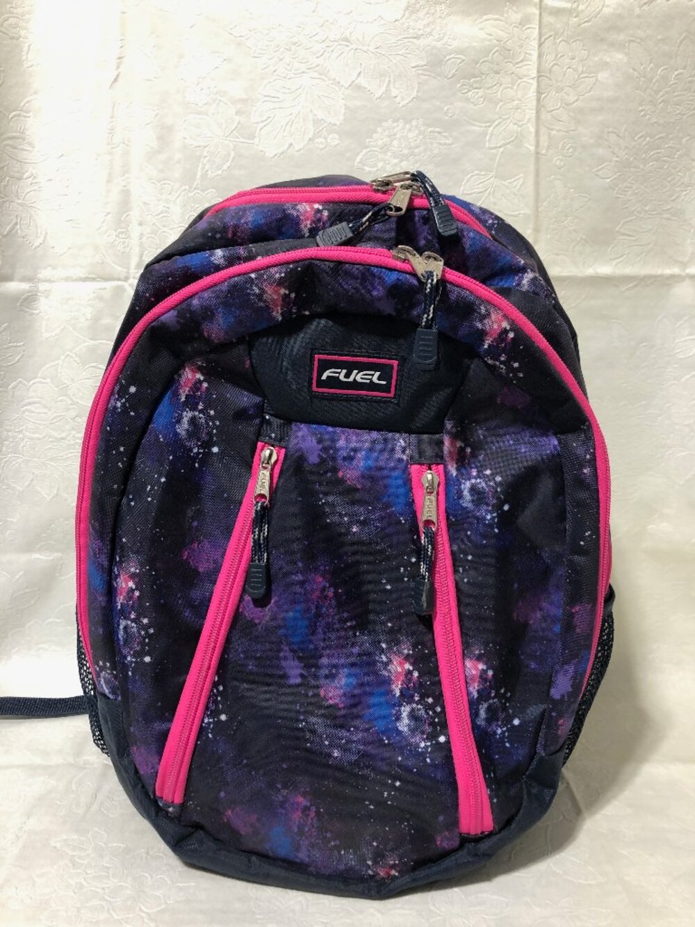 Fuel Galaxy Backpack With Pink Trim Lots of pockets